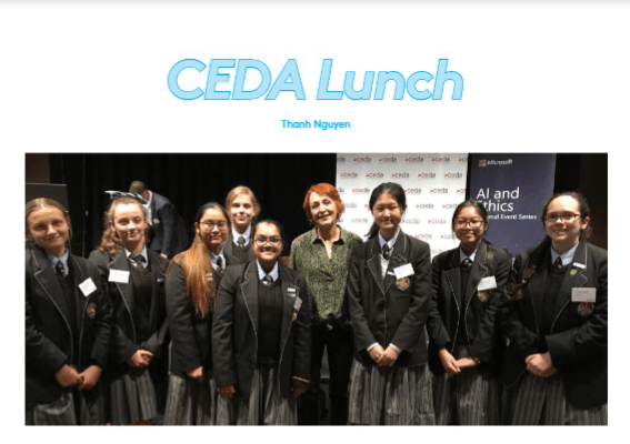CEDA Lunch- Artificial Intelligence and Ethics: the future of work